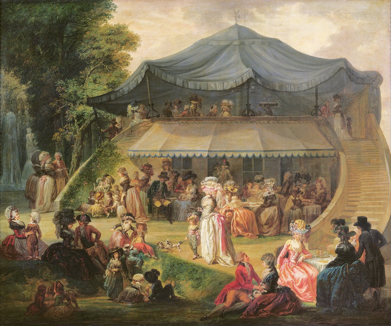 Juhla Coliseella lähellä Lilleä, n. 1791 tekijältä Francois Louis Joseph Watteau