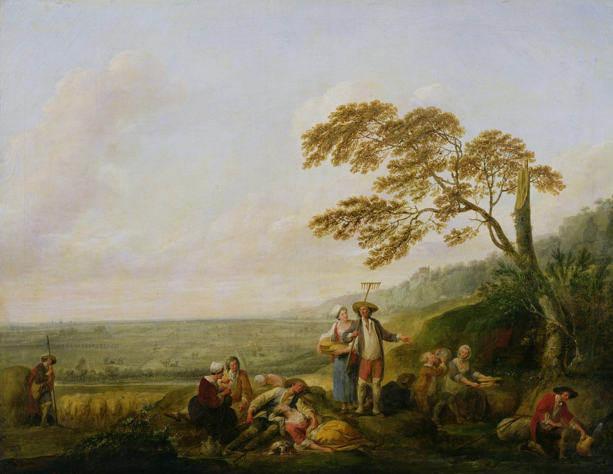 Keskipäivä, sarjasta vuorokauden neljä tuntia, 1771 tekijältä Francois Louis Joseph Watteau