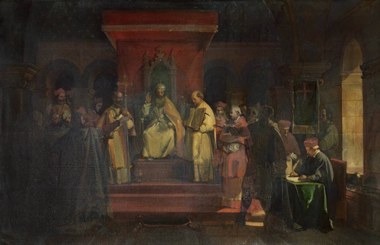 Temppeliritarikunnan instituutio 1128, 1840 tekijältä Francois Marius Granet