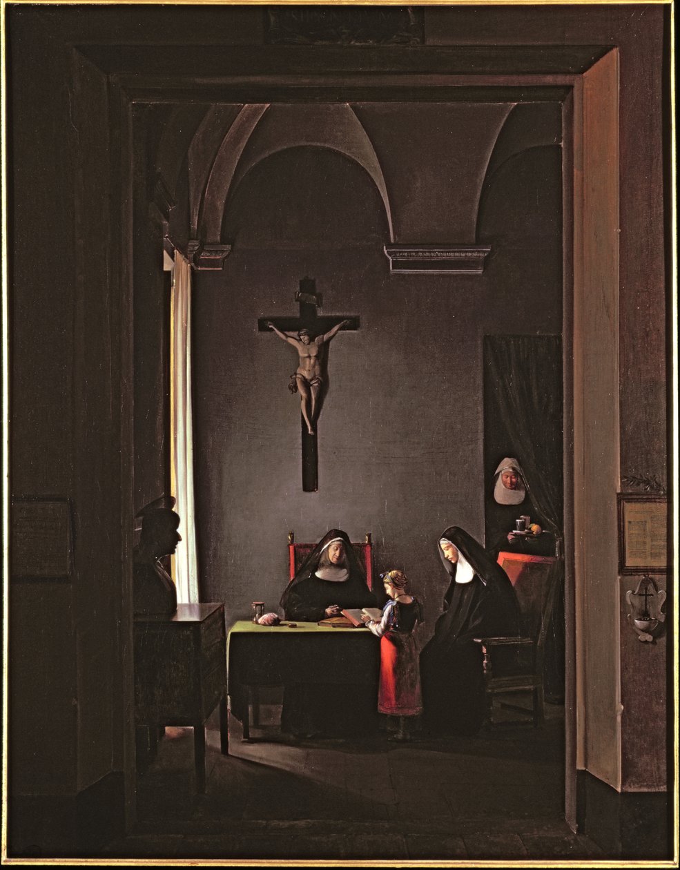 Lukutunti luostarissa, 1810 tekijältä Francois Marius Granet