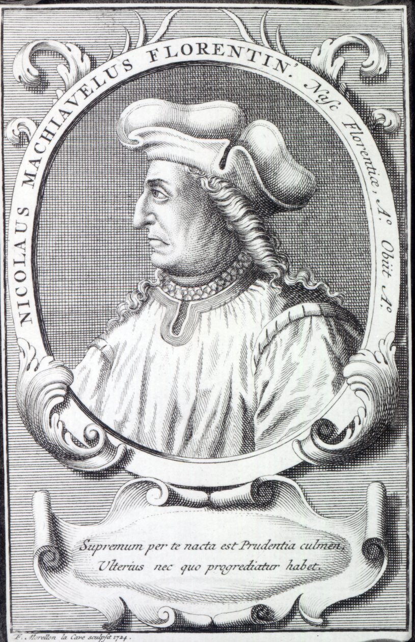 Niccolo Machiavelli, 1724 tekijältä Francois Morellon la Cave