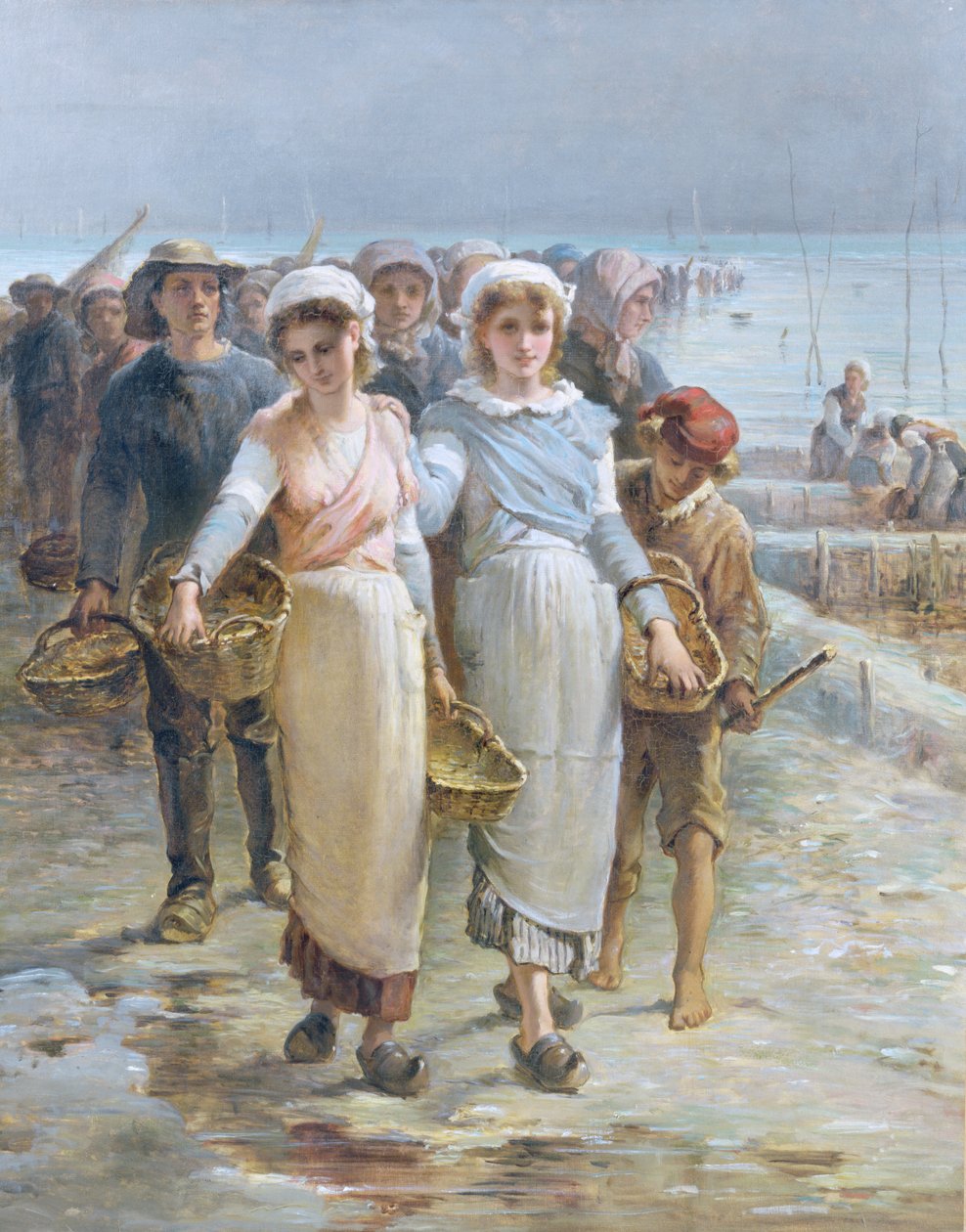 Oyster Girls Cancalessa tekijältä Francois Nicolas Augustin Feyen Perrin
