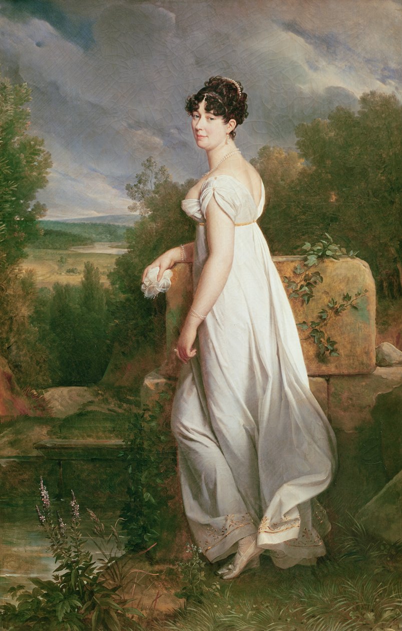Täyspitkä muotokuva Madame Viscontista, entisen Cisalpine-tasavallan Ranskan suurlähettilään vaimosta tekijältä Baron François Pascal Simon Gérard