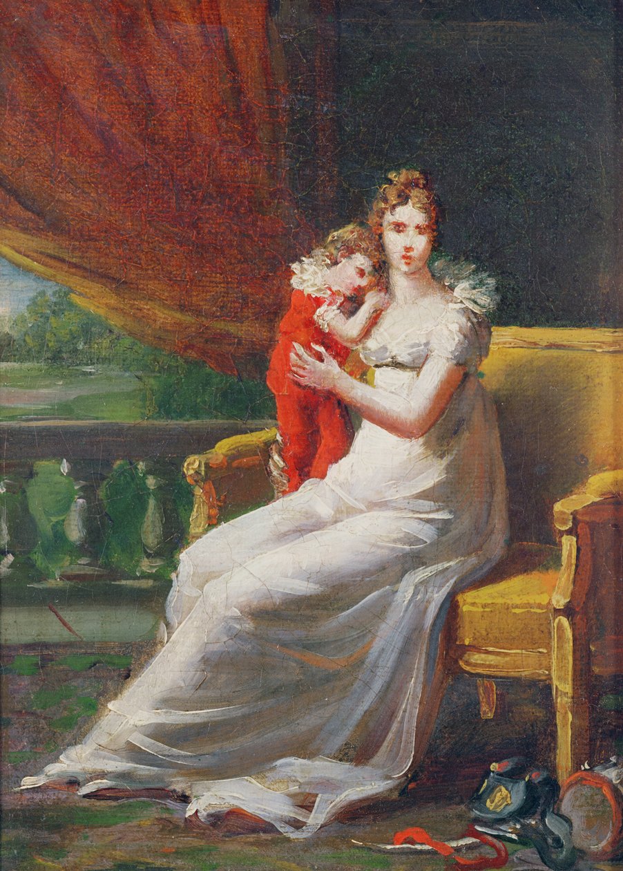 Marie-Louise pitää sylissään Rooman kuningasta tekijältä Baron François Pascal Simon Gérard