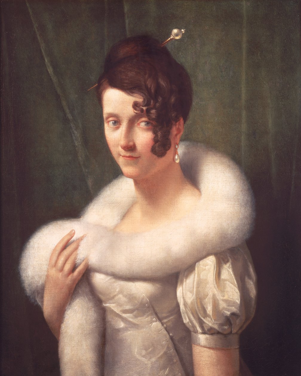 Naisen muotokuva hiusneulalla tekijältä Baron François Pascal Simon Gérard