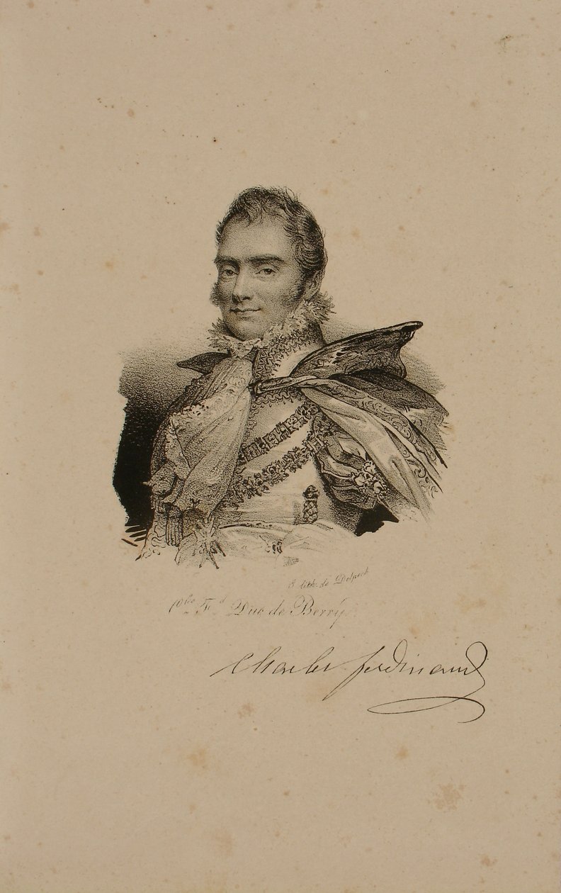 Charles Ferdinand Ranskasta, Berryn herttua (1778-1820) 1814 tekijältä Francois Seraphin Delpech