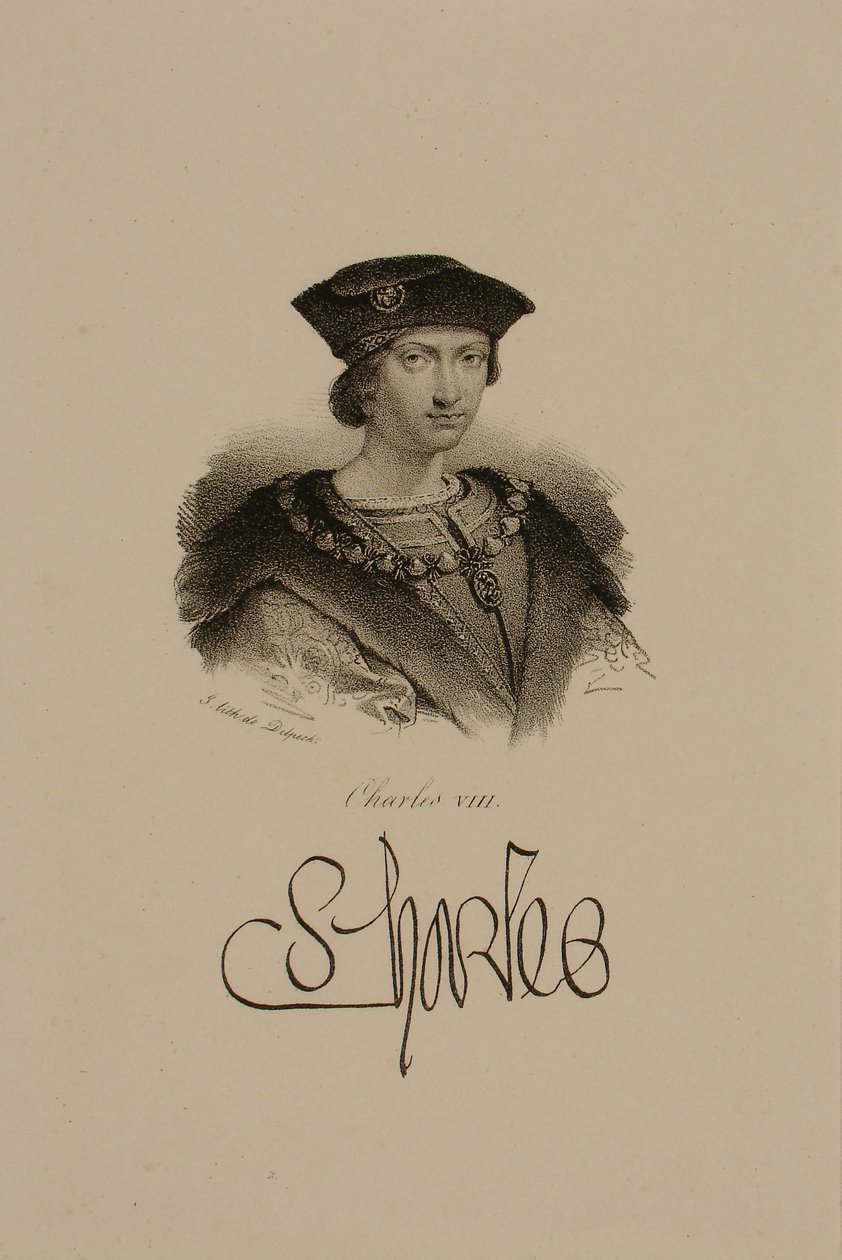 Kaarle VIII (1470-1498) Ranskan kuningas tekijältä Francois Seraphin Delpech