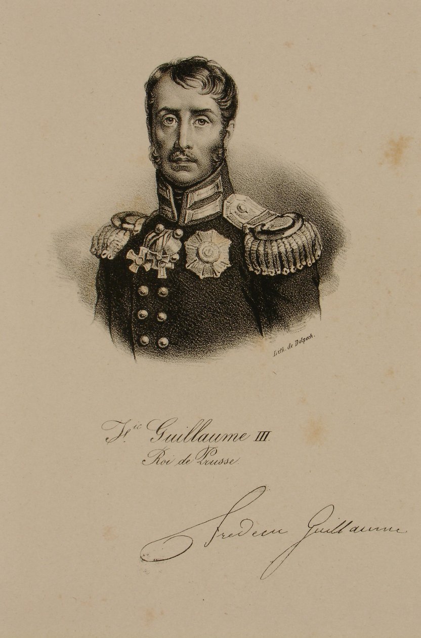 Frederik Vilhelm III (1770-1840) Preussin kuningas tekijältä Francois Seraphin Delpech