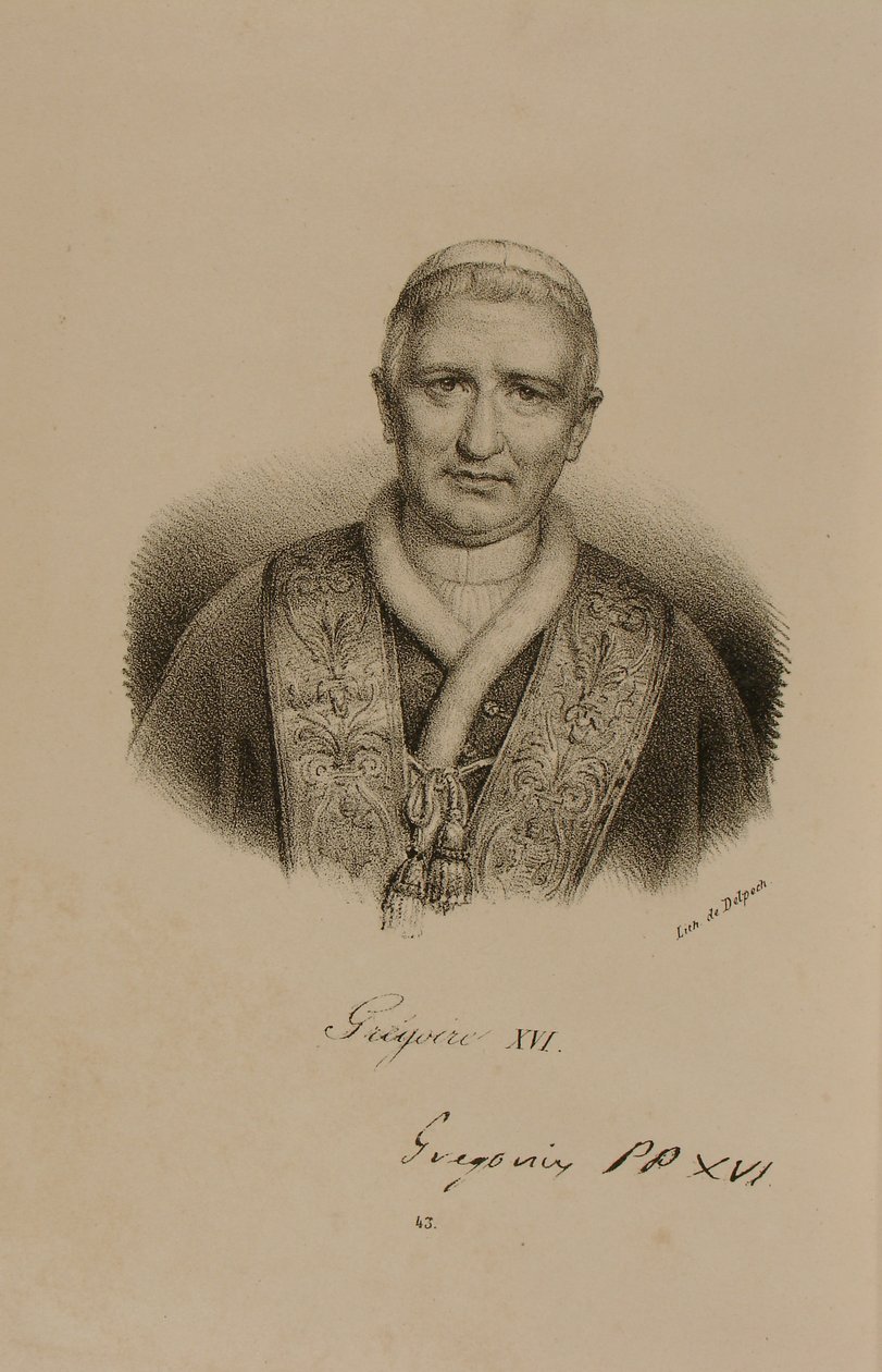 Paavi Gregorius XVI (1761-1846) tekijältä Francois Seraphin Delpech
