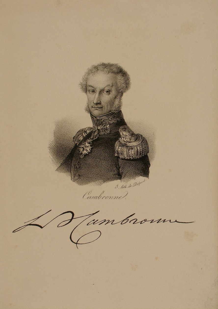 Kenraali Etienne Cambronnen (1770-1842) muotokuva tekijältä Francois Seraphin Delpech