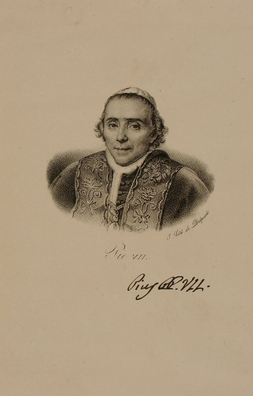 Paavi Pius VII:n muotokuva tekijältä Francois Seraphin Delpech