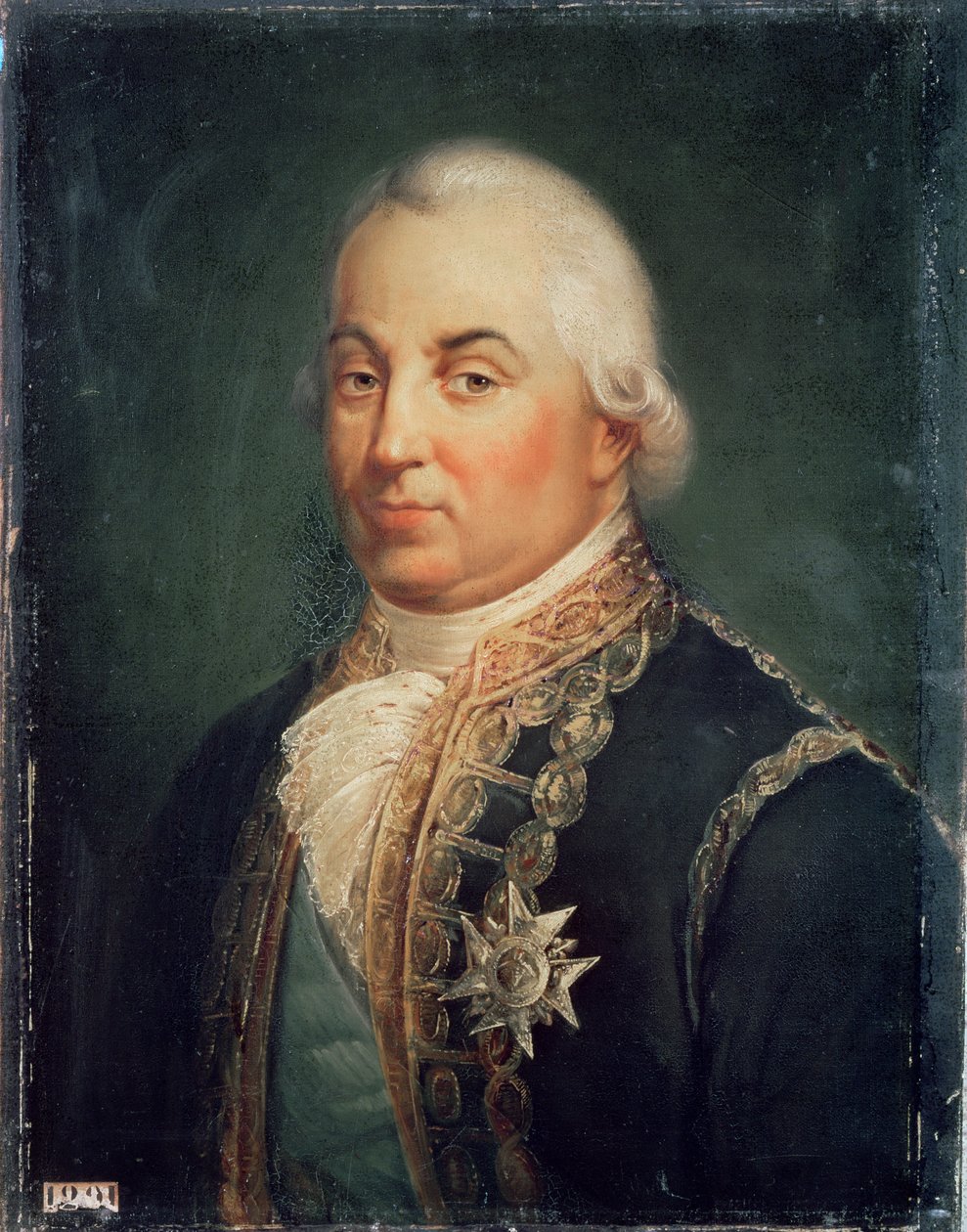 Pierre de Suffren-Saint-Tropez (1729-88) Ranskan vara-amiraali, 1835 tekijältä Francois Vincent Mathieu Latil
