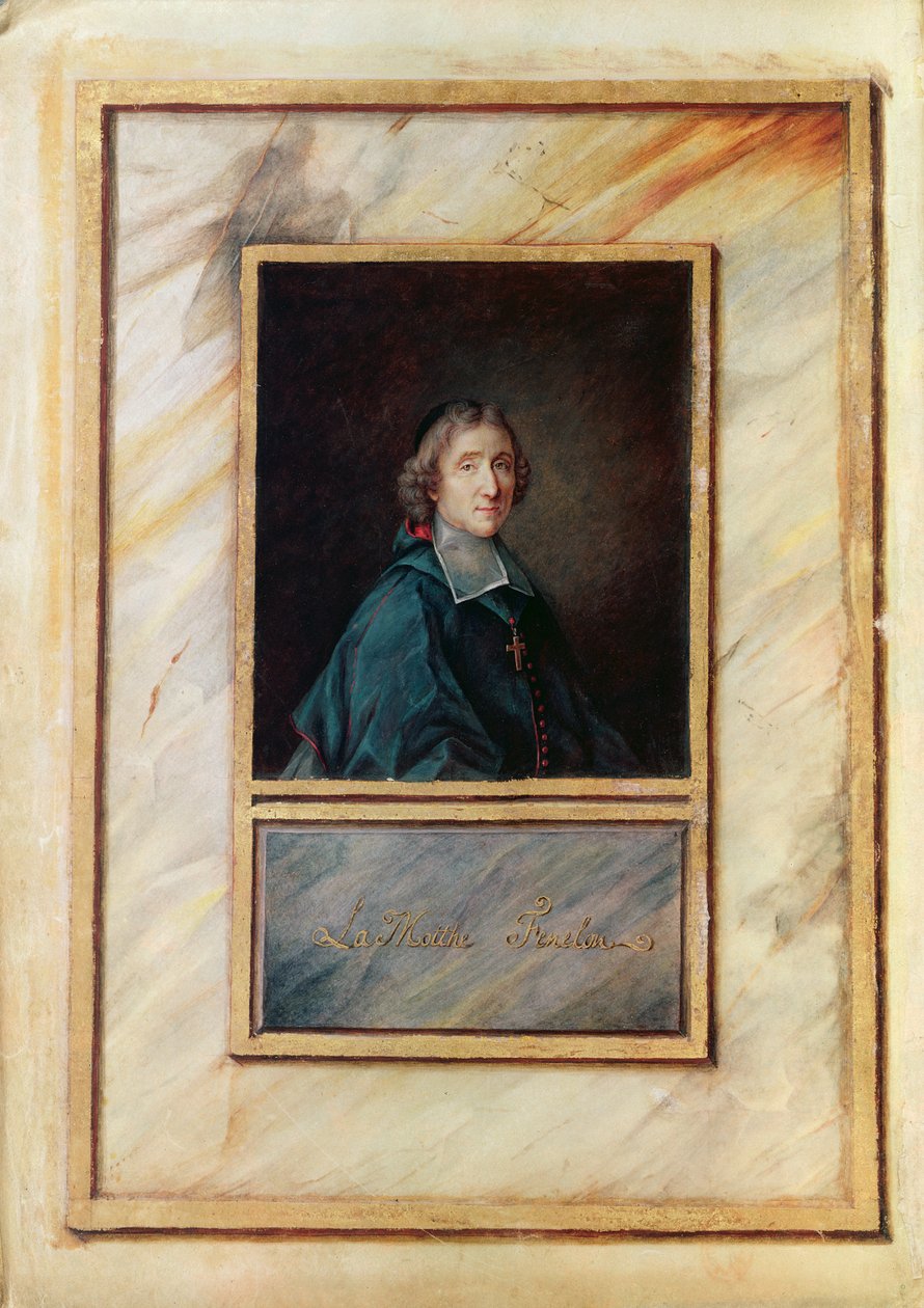Ms Fr 14944 Etukuva, jossa omakuva elokuvaan The Adventures of Telemachus, 1693-94 tekijältä Francois de Salignac de la Mothe Fenelon