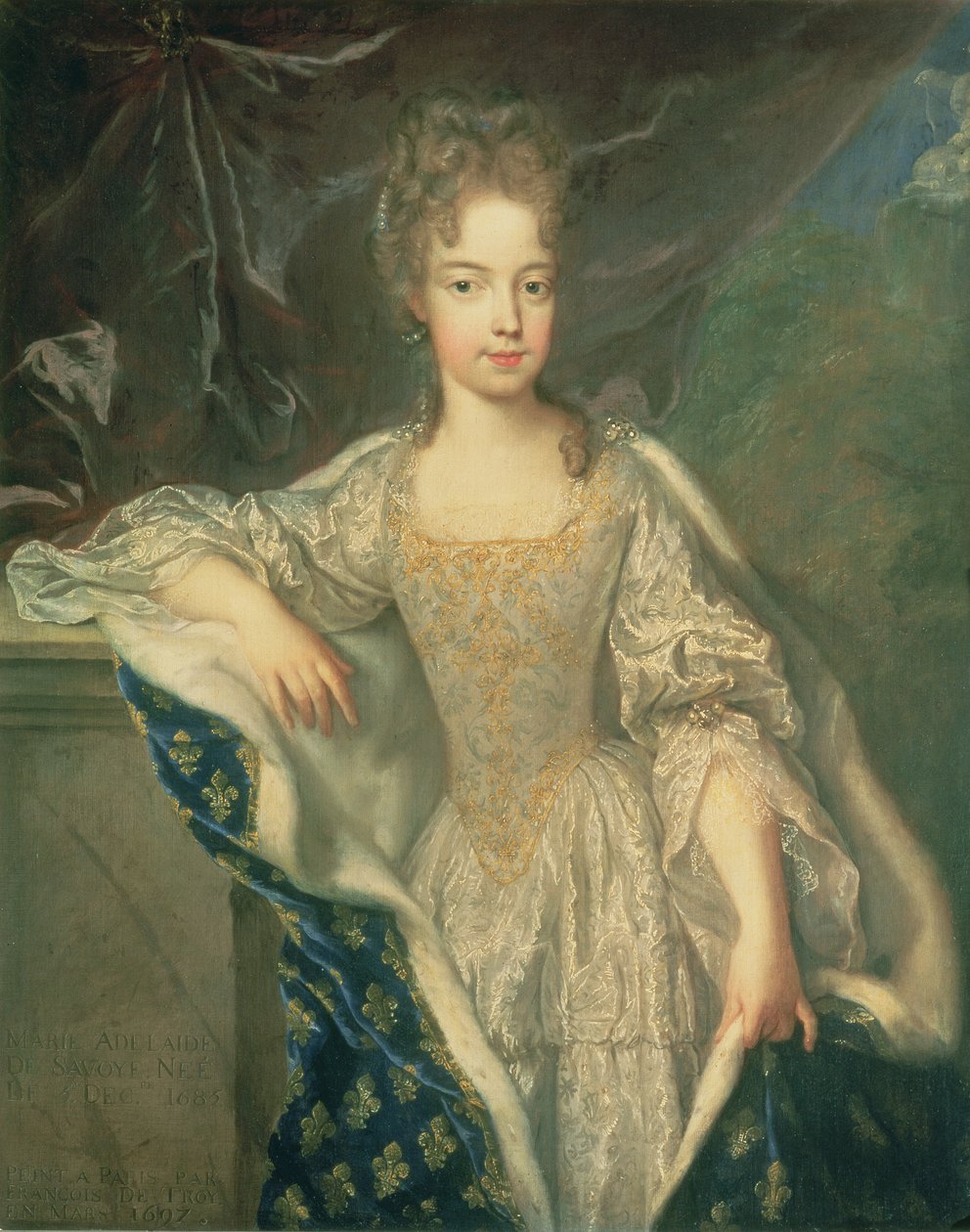 Savoylaisen Adelaiden muotokuva (s.1685) 1697 tekijältä Jean François de Troy