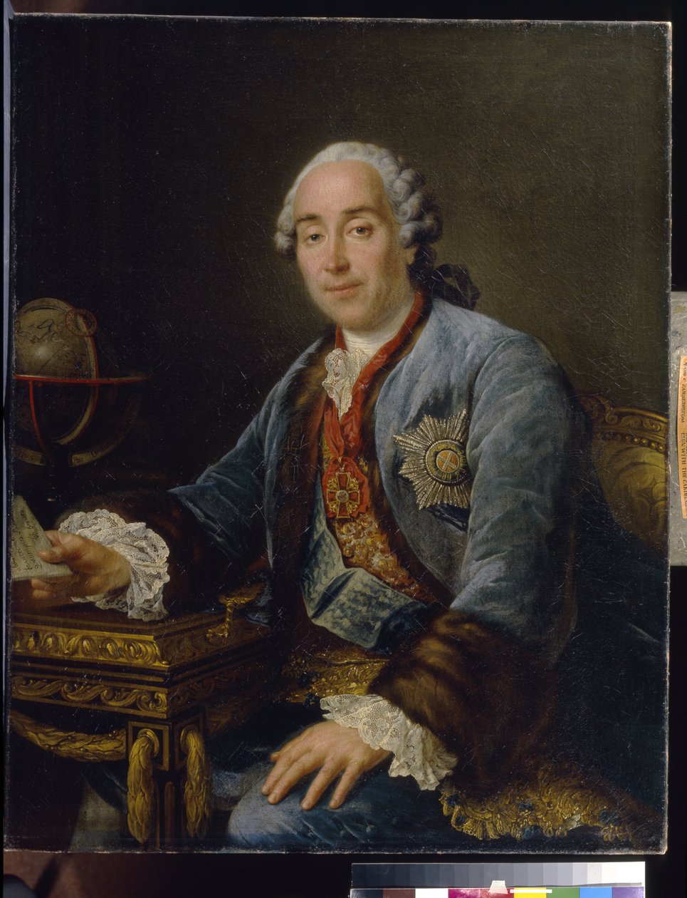 Muotokuva ruhtinas Dmitri Mihailovitš Golitsynista, 1762. tekijältä Francois Hubert Drouais