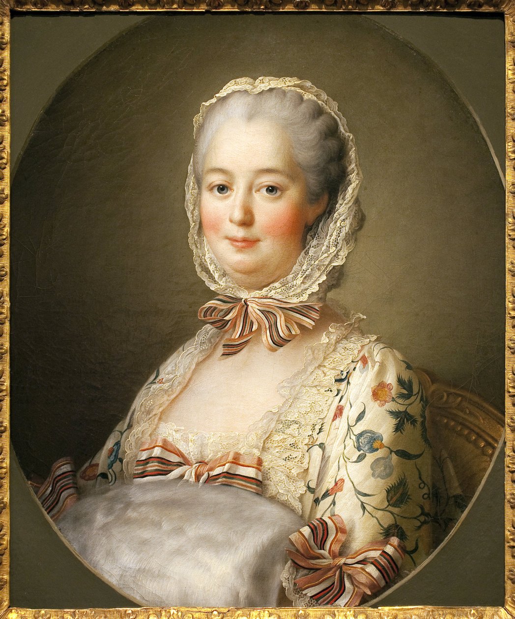 Pompadourin markiisin muotokuva (Jeanne Antoinette Poisson tekijältä Francois Hubert Drouais