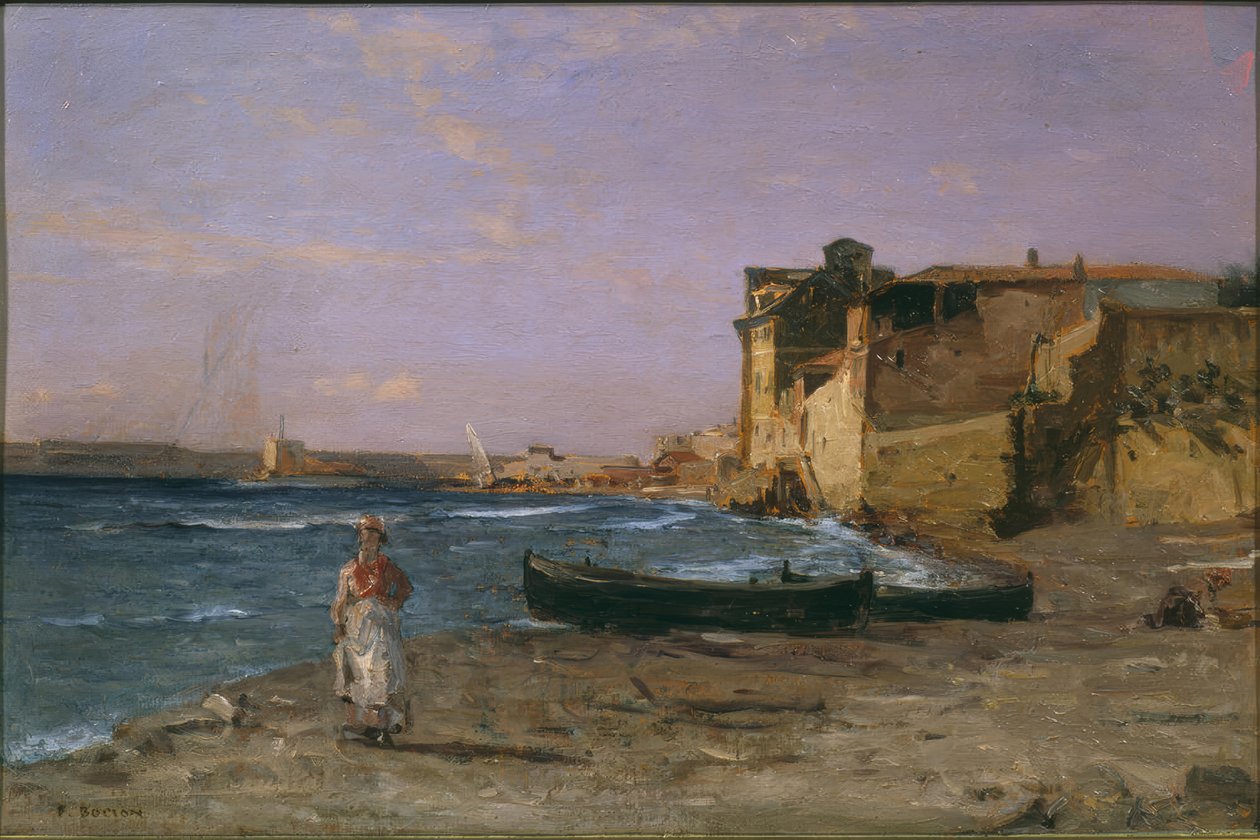 Italian rannikko tekijältä Francois-Louis-David Bocion