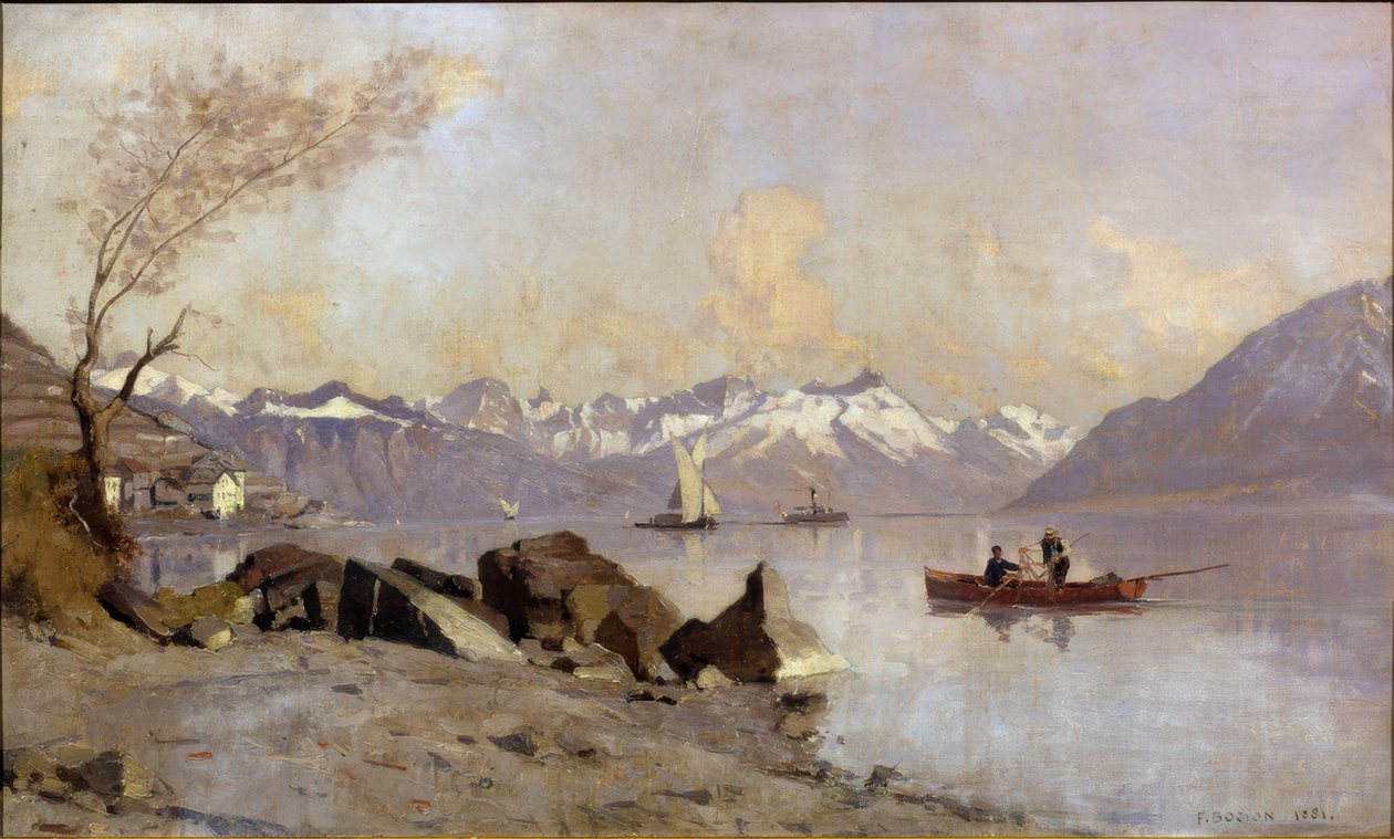 Saint-Saphorin ja Vaudin esialpit tekijältä Francois-Louis-David Bocion