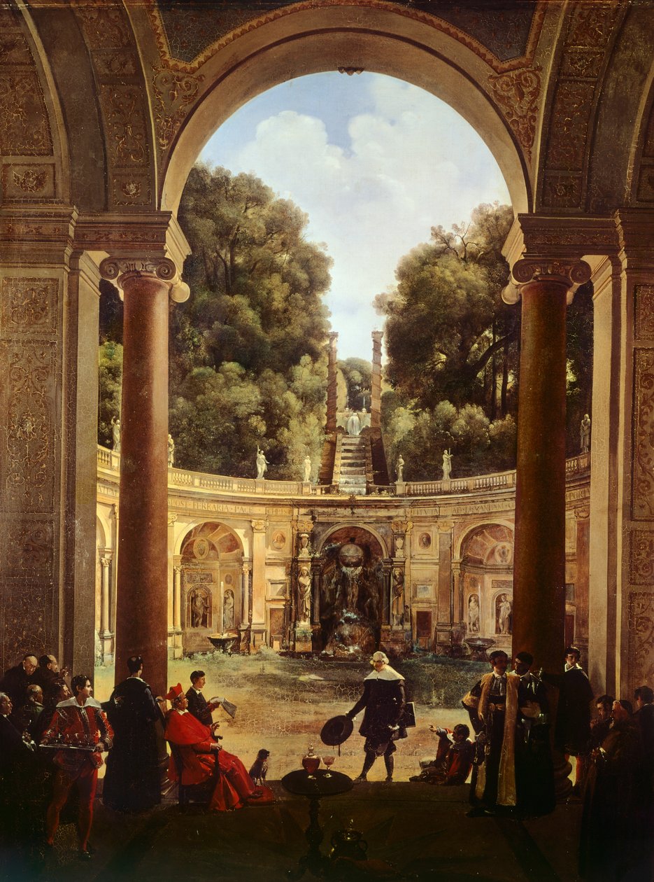 Kardinaali Pietro Aldobrandini vastaanottaa Domenichinon tekijältä Francois Marius Granet