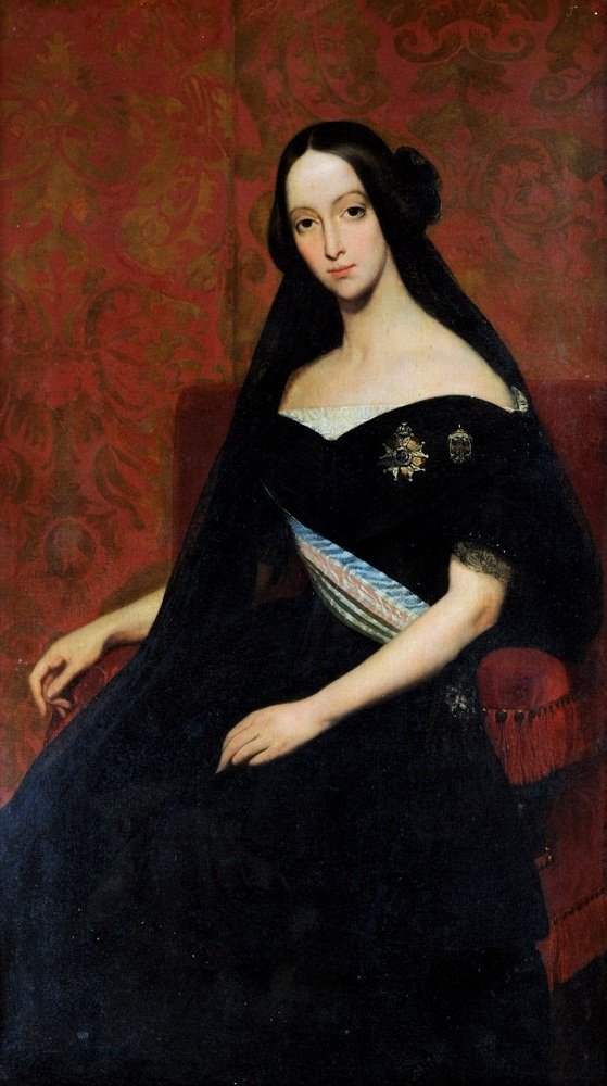 Muotokuva Joinvillen prinsessasta - D. Francisca de Braganca tekijältä Francois Rene Moreau