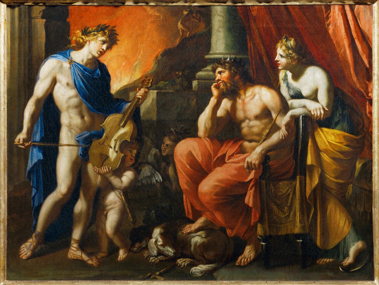 Orphee devant Pluton et Proserpine - Orfeus ennen Plutoa ja Proserpina ... tekijältä Francois (1590 1650) (after) Perrier