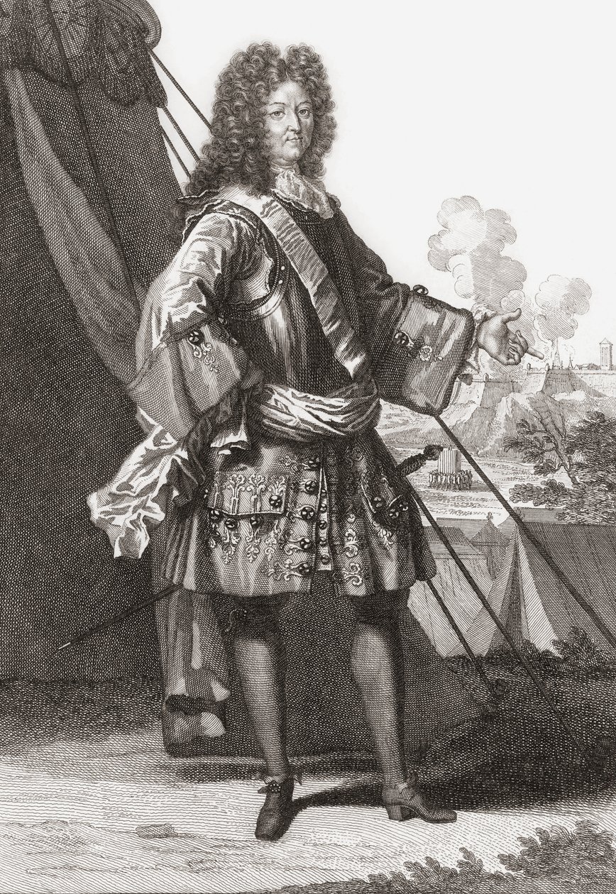 Ludvig XIV, Ranskan ja Navarran kuningas. (Tulosta) tekijältä Francois (after) Boucher