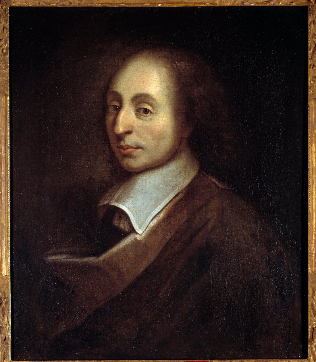 Muotokuva Blaise Pascalista (1623-1662) (h s/t 0,70 x 0,56), kirjoittanut Francois Quesnel (1637-99) . tekijältä Francois (after) Quesnel