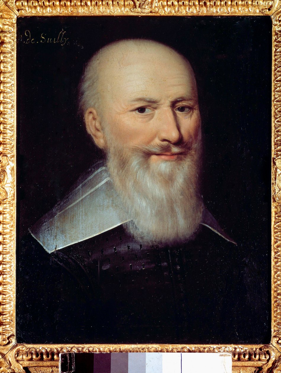 Maximilian de Bethunen (1560-1641) muotokuva, Baron de Rosny, Sullyn herttua Anonymous maalaus (luultavasti Francois Quesnel tekijältä Francois (attr.to) Quesnel