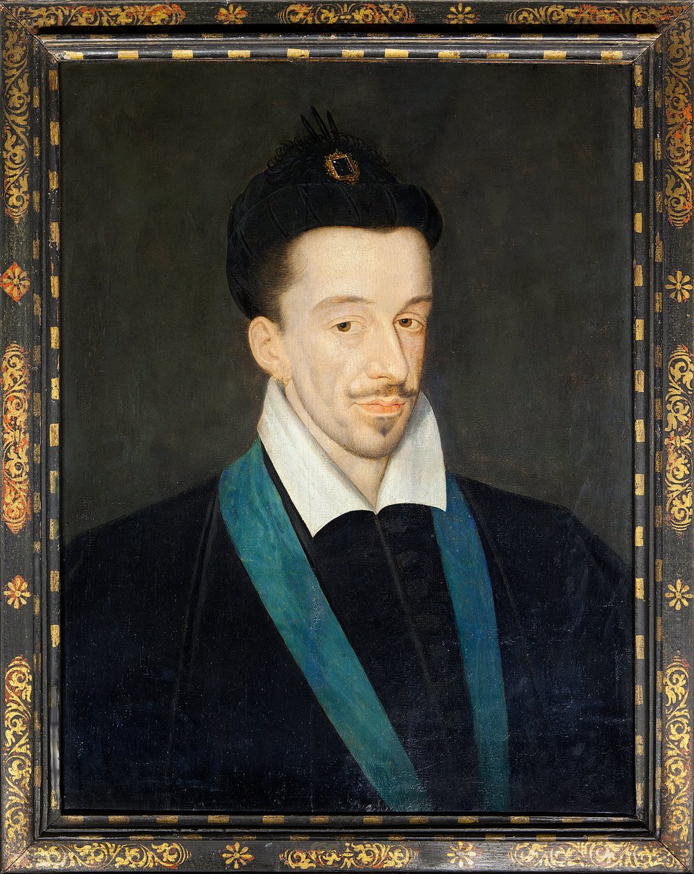 Ranskan kuninkaan Henrik III:n (1551-1589) muotokuva, n. 1582-86 (maalaus) tekijältä Francois (attr.to) Quesnel