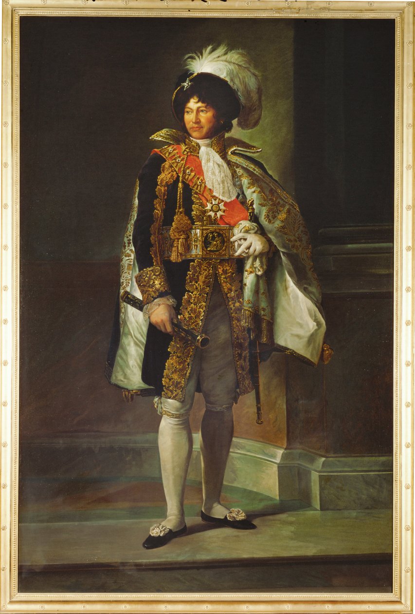 Joachim Murat, kenraali, Napolin kuningas, Napoleonin sisaren Caroline Bonaparten aviomies... (maalaus kankaalle) tekijältä Francois (school of) Gerard