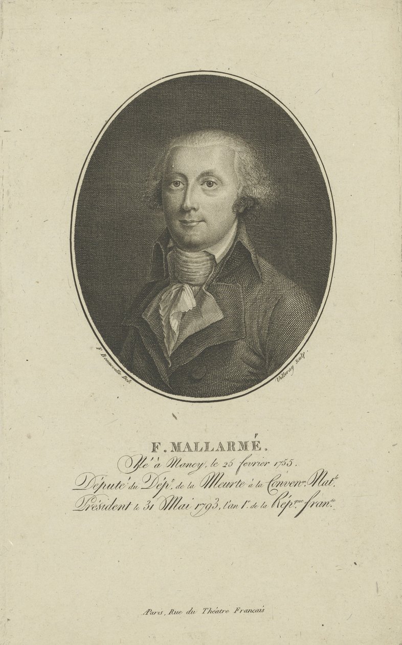 François-René-Augustin Mallarmé 1755-1831, n. 1800. tekijältä Francois Bonneville