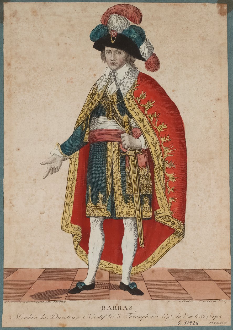 Paul de Barrasin muotokuva 1755-1829, n. 1795. tekijältä Francois Bonneville