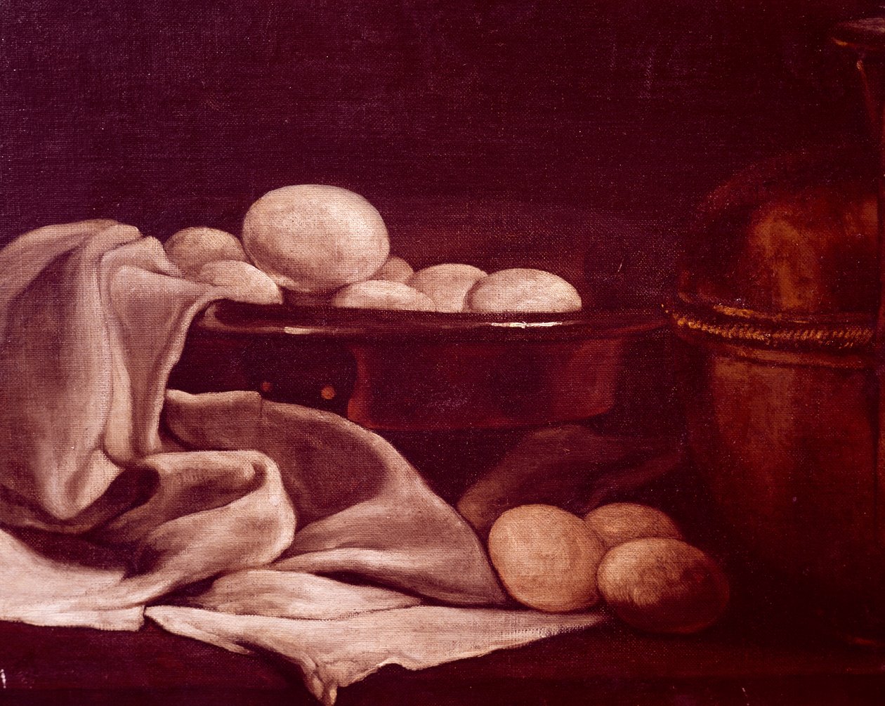 Francois Bonvinin (1817-1887) asetelma näyttää brie-juustoa, Detail tekijältä François Bonvin