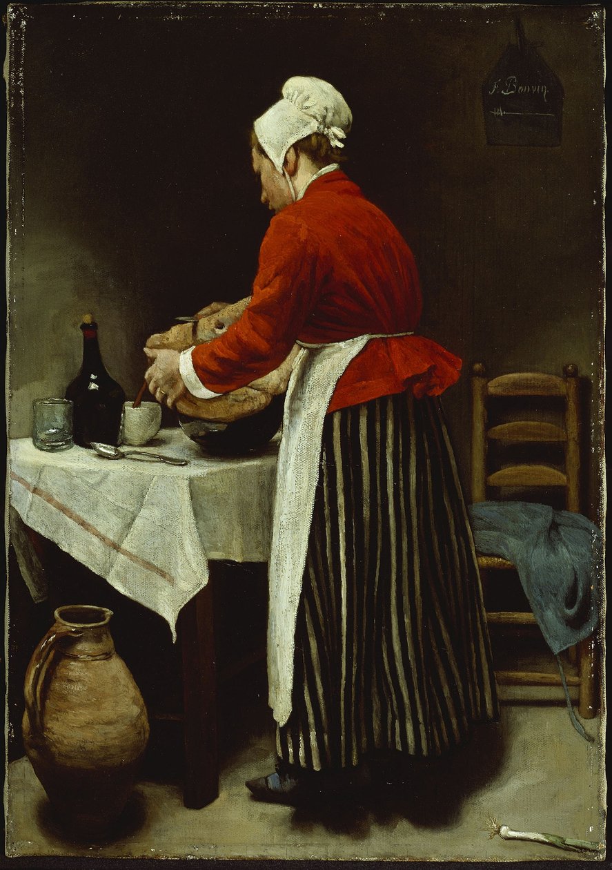 The Maid, n. 1875 (öljy kankaalle) tekijältä François Bonvin