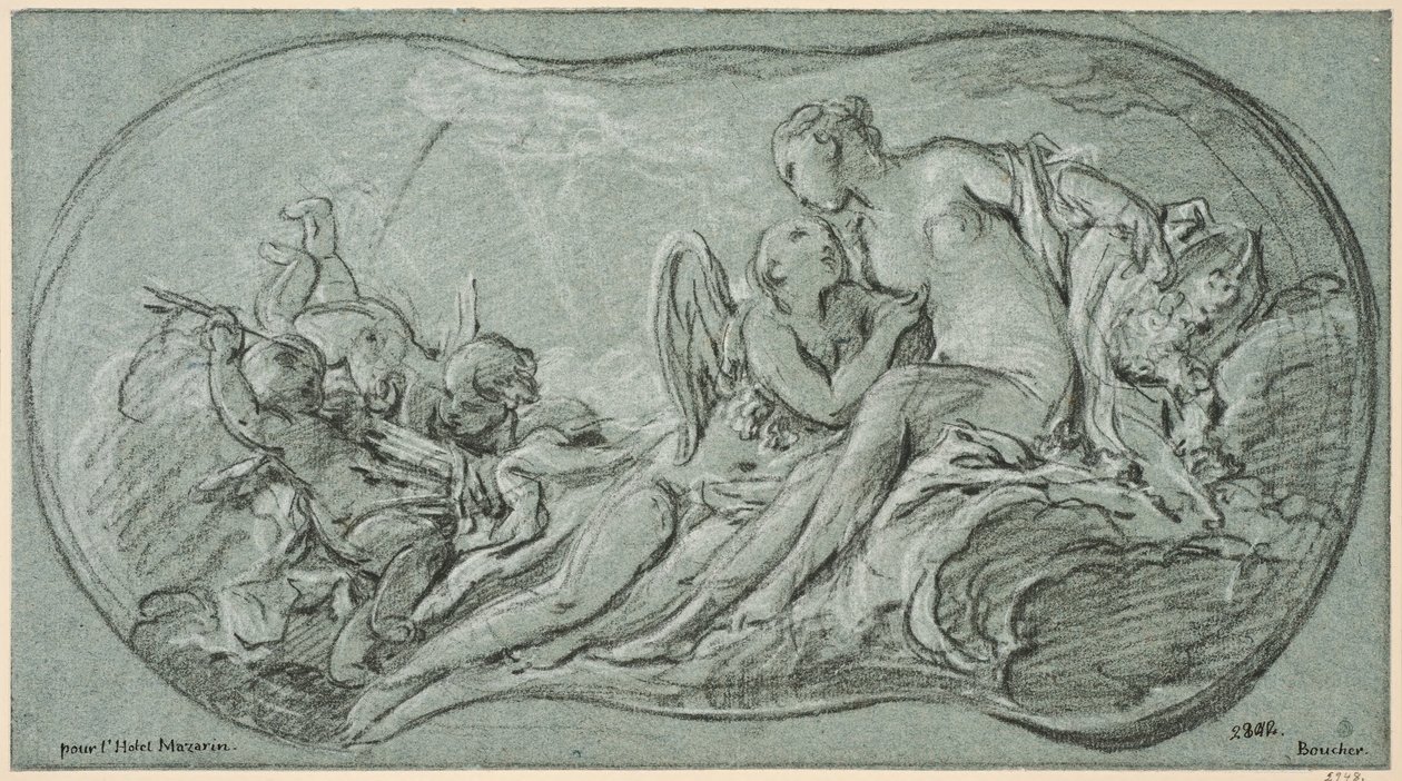 Amor ja Psyke tekijältä François Boucher