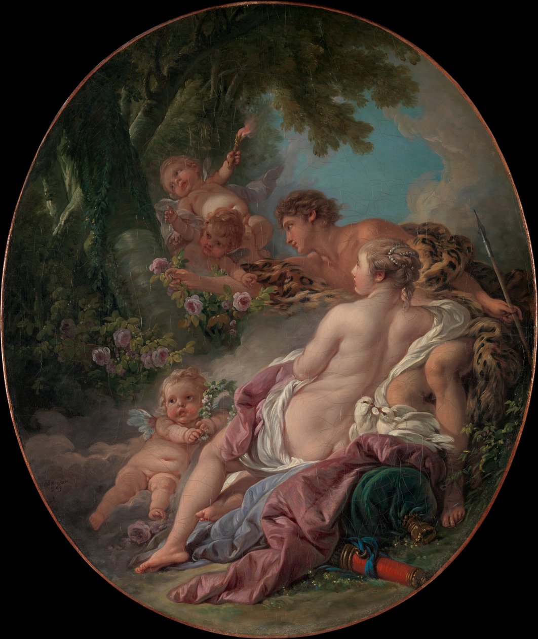 Angelica ja Medoro tekijältä François Boucher