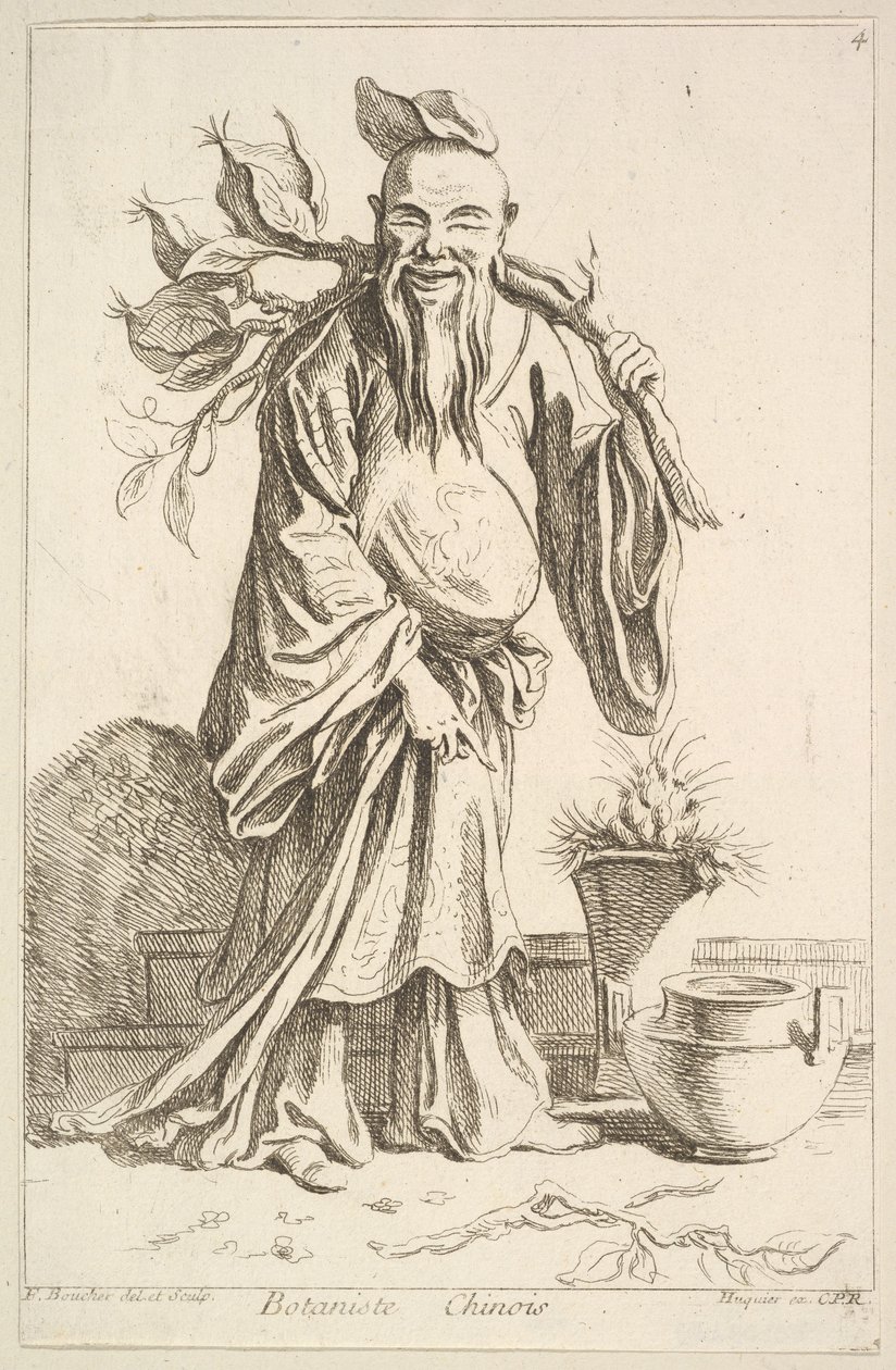 kiinalainen kasvitieteilijä tekijältä François Boucher