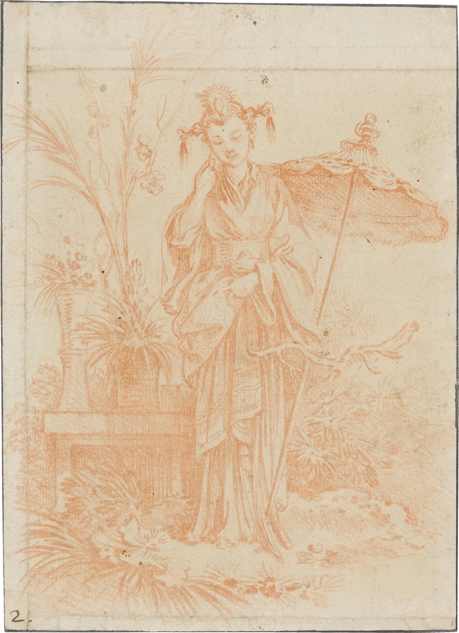 Kiinalaisvaikutteinen taide (Puutarhan emäntä) tekijältä François Boucher