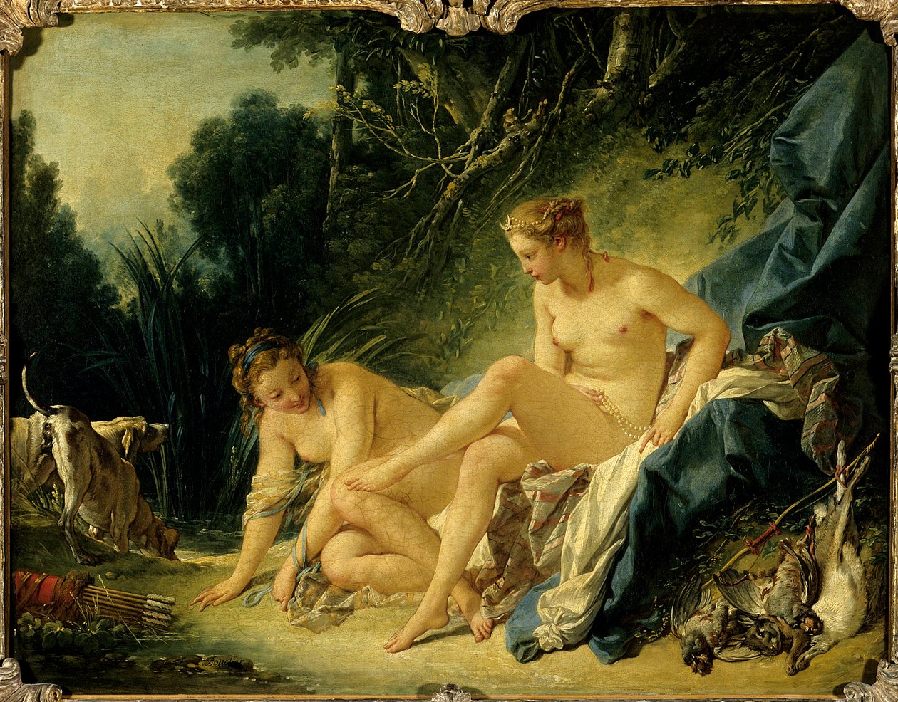 Diane lähtee kylpylästä Francois Boucherin maalaus (1703-1770) tekijältä François Boucher