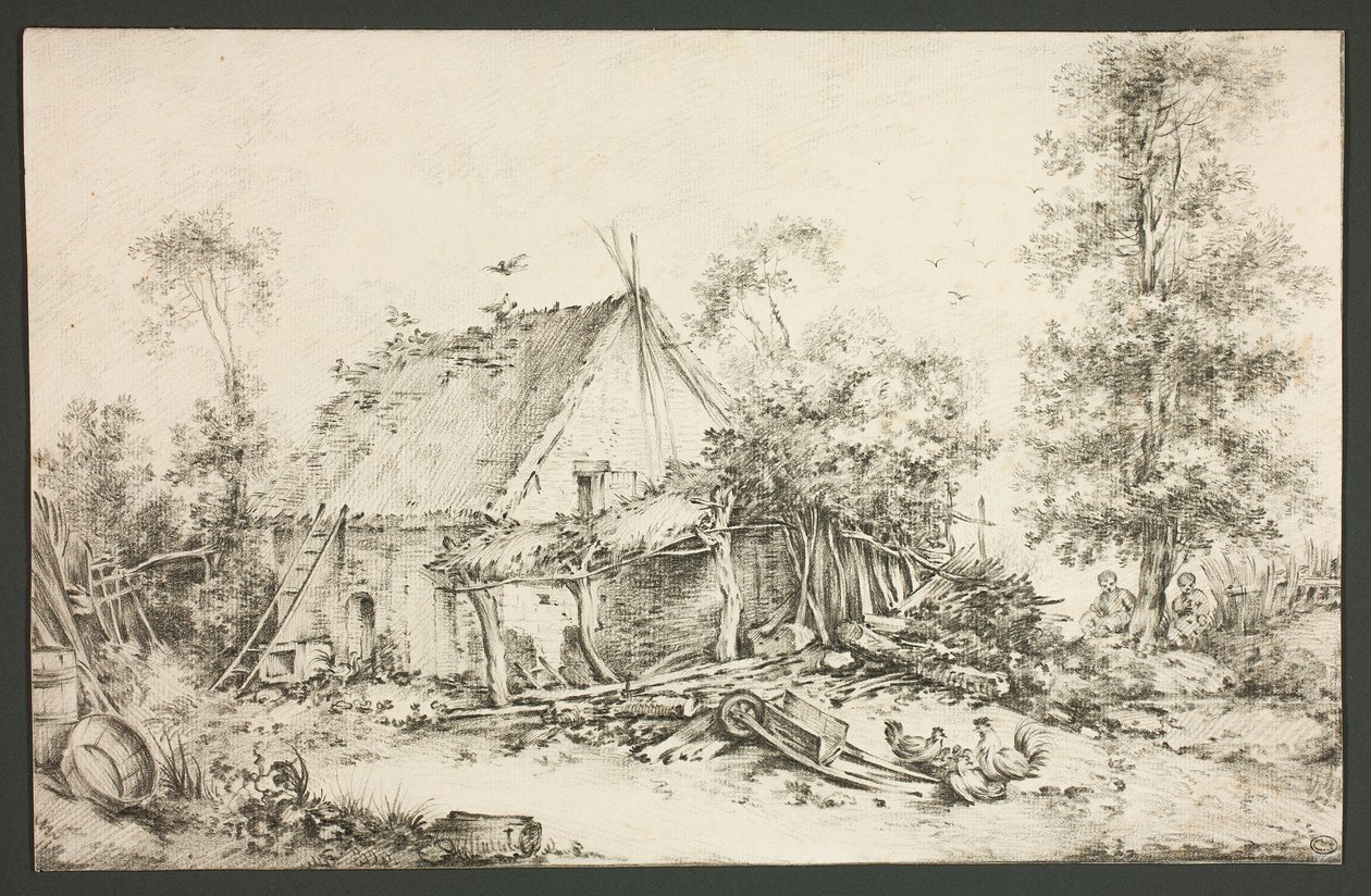 Maatilan piha tekijältä François Boucher