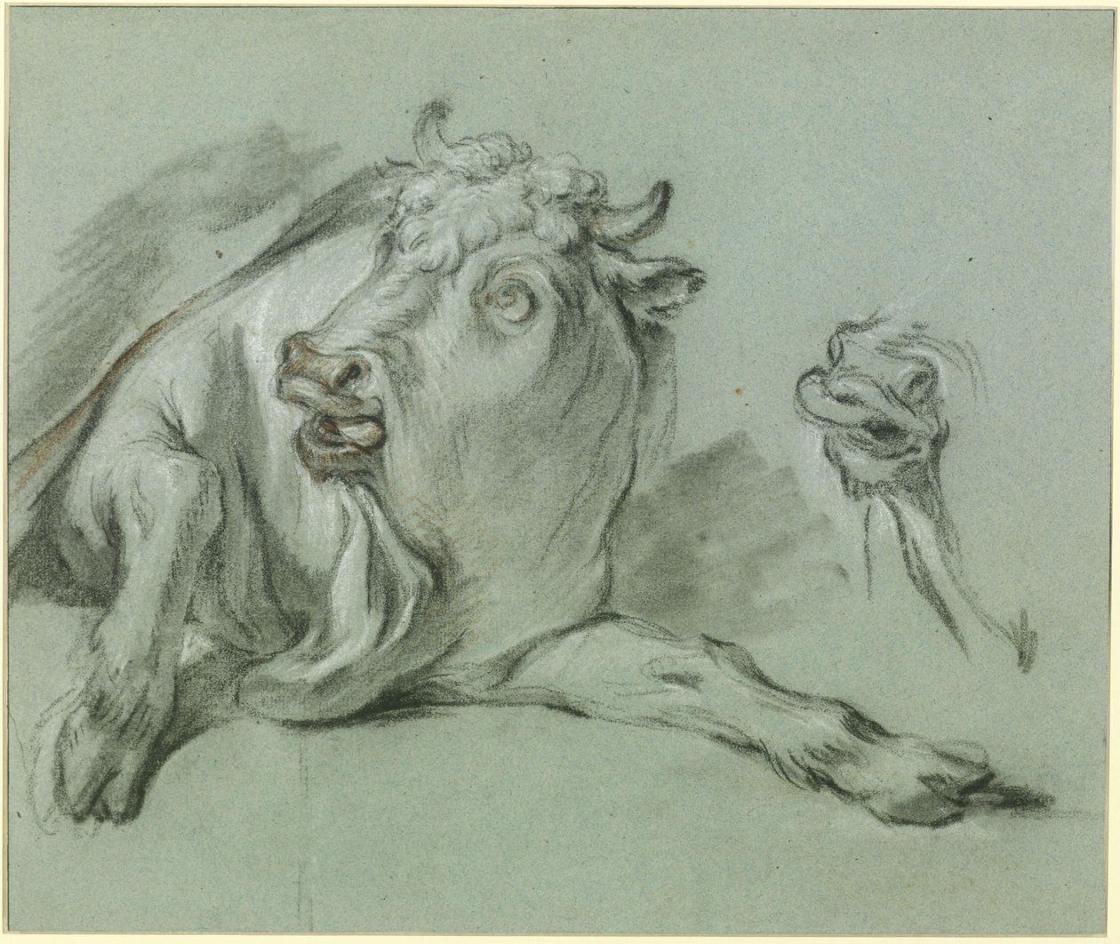 Makaava härkä. Luonnos maalauksesta ”Europan sieppaus”, joka sijaitsee Pariisin Louvre-museossa tekijältä François Boucher