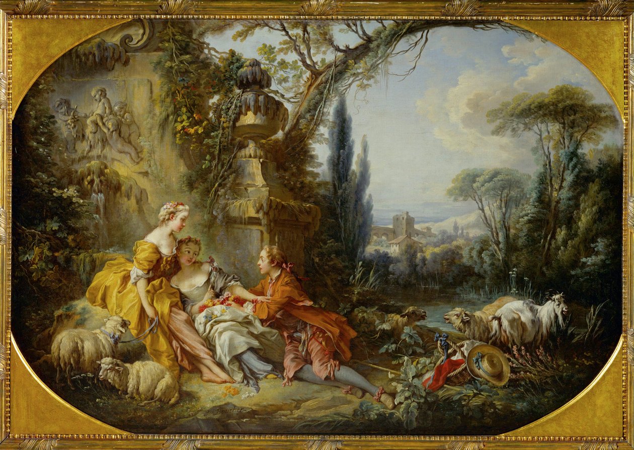 Les charmes de la vie champetre - maalaiselämän ihanuudet ... tekijältä François Boucher