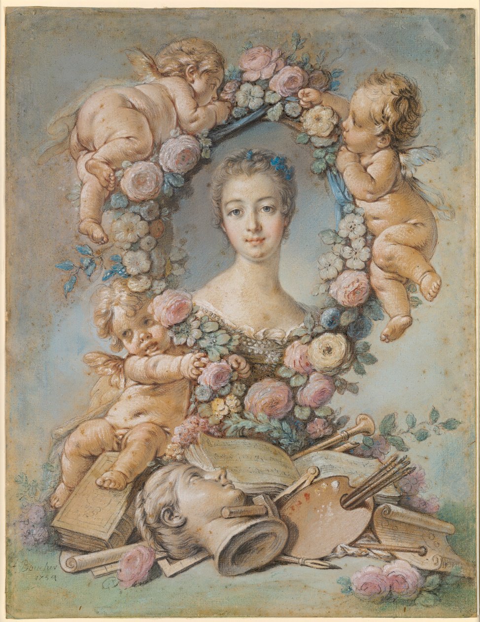Rouva de Pompadour tekijältä François Boucher