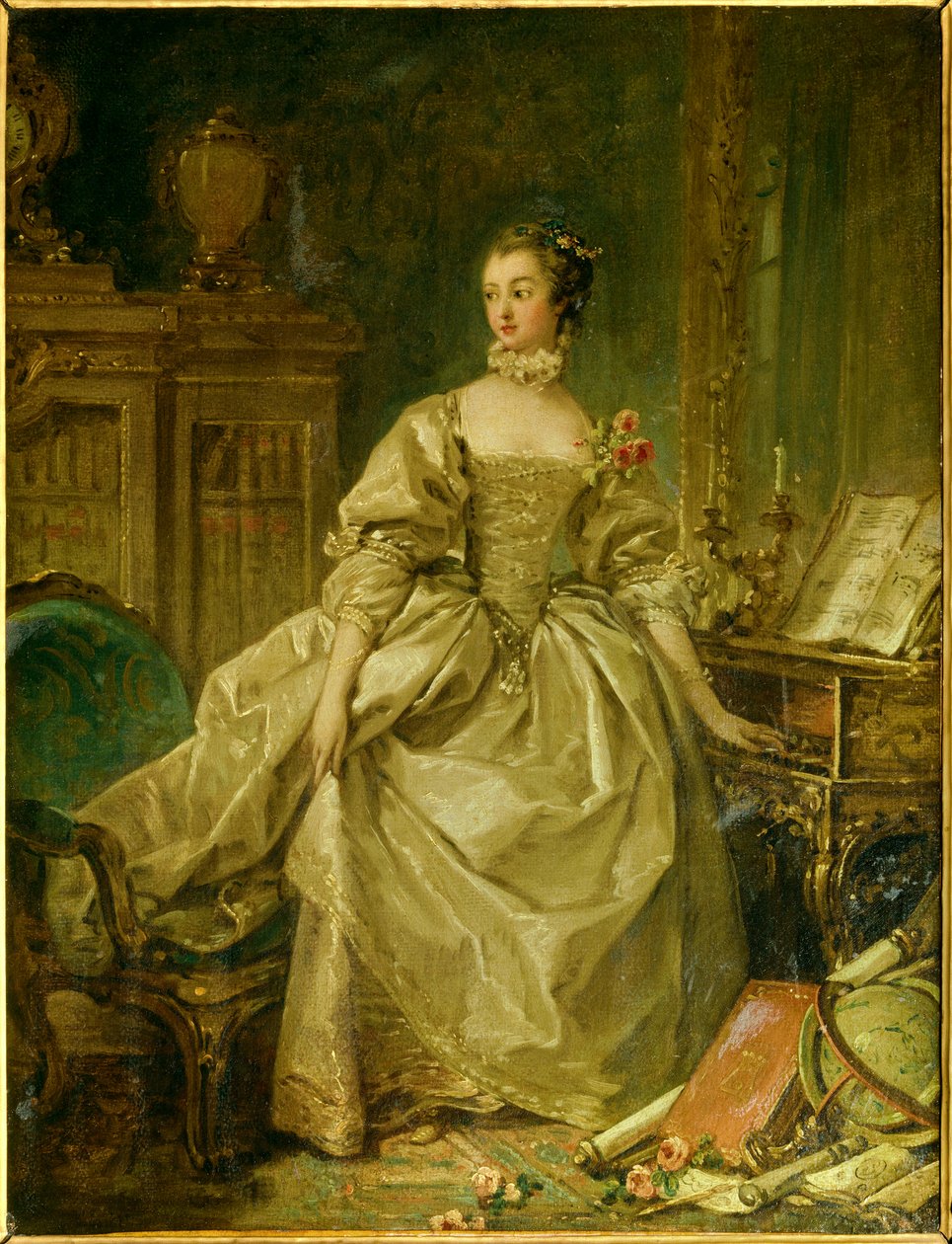 Jeanne Antoinette Poissonin, Marquise de Pompadourin (tunnetaan nimellä Madame de Pompadour) muotokuva tekijältä François Boucher