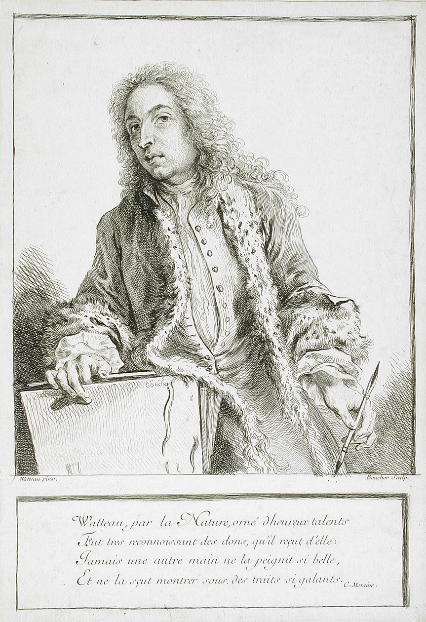 Antoine Watteaun muotokuva tekijältä François Boucher