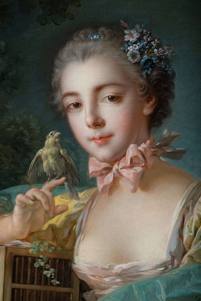 Vermutliches Porträt von Marie-Emilie Baudouin, Tochter des Malers tekijältä François Boucher