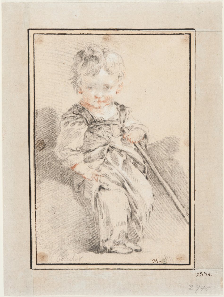 Istuva poika tekijältä François Boucher