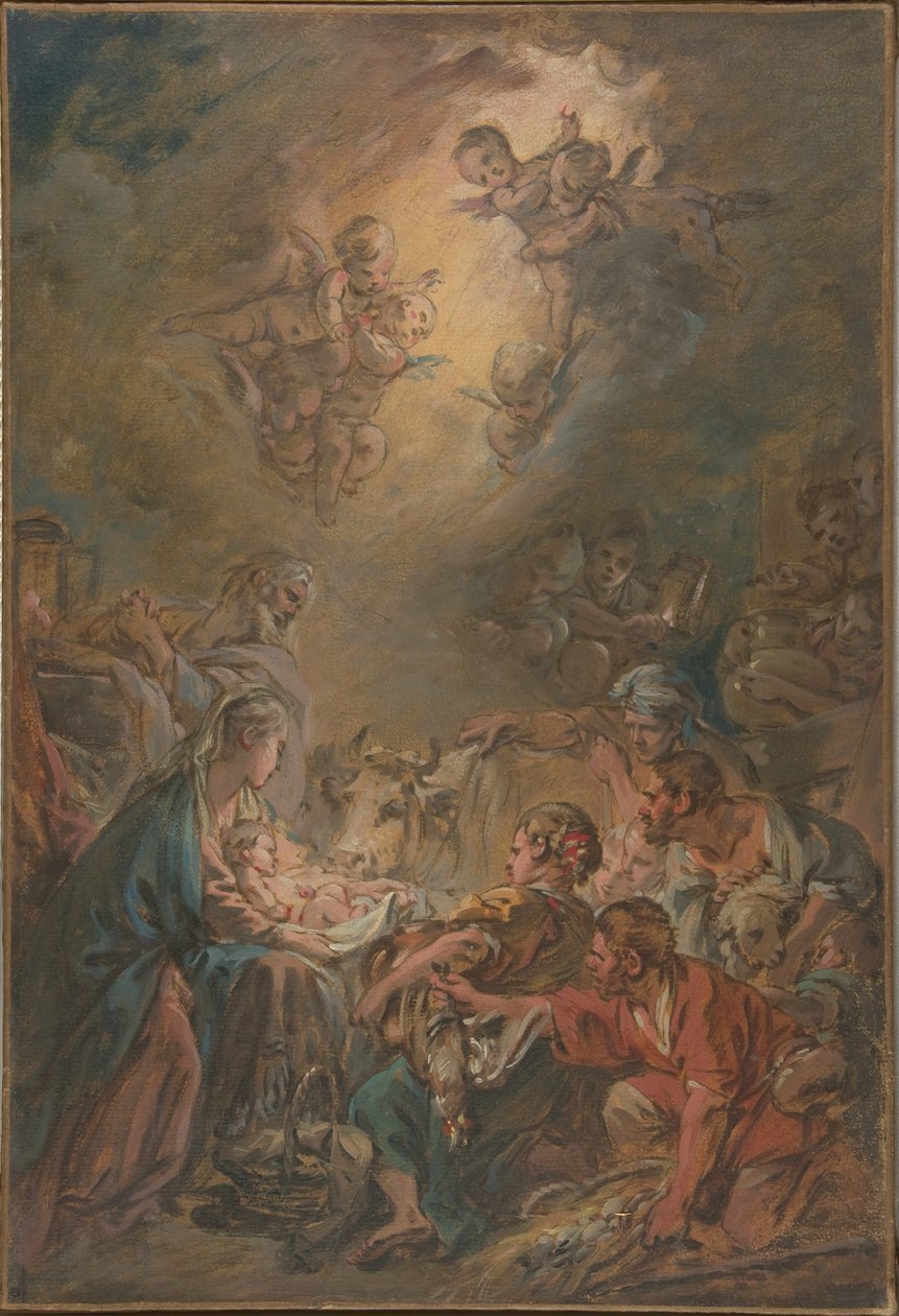 Paimenien palvonta tekijältä François Boucher