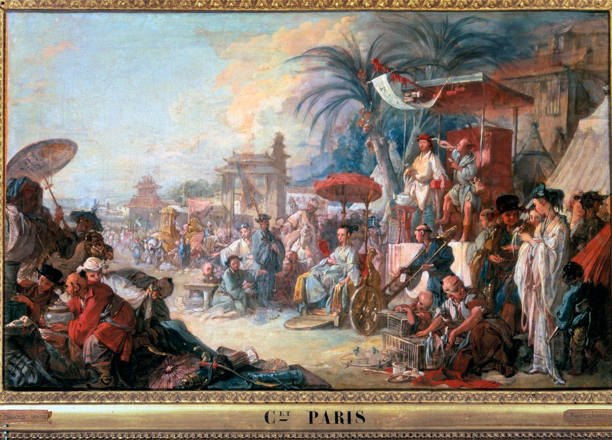 Francois Boucherin (1703-1770) Kiinan messumaalaus 1740 Besancon, Kuvataidemuseo tekijältä François Boucher