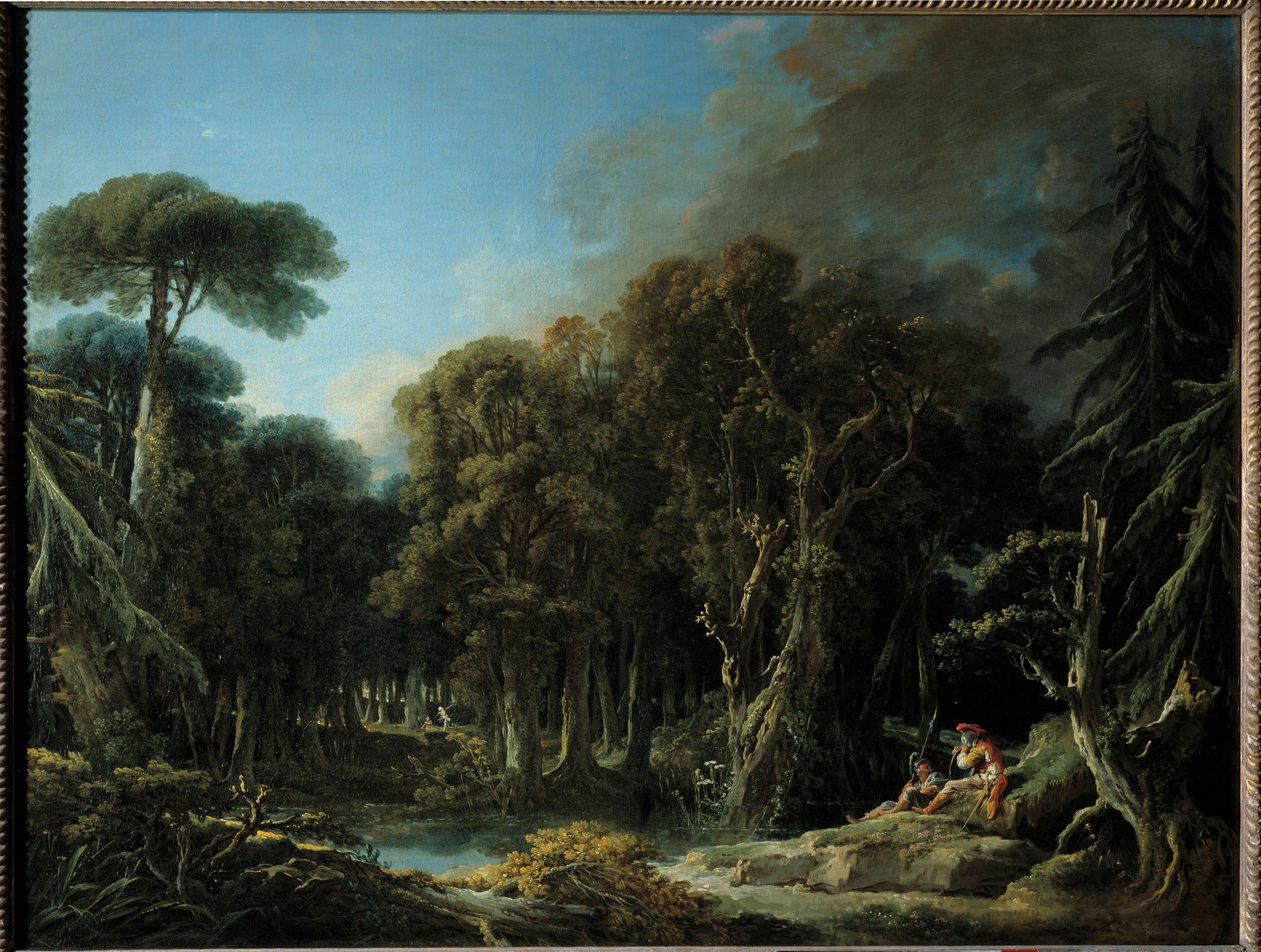 François Boucherin (1703-1770) metsämaalaus 1740 su. 1,31x1,63 m tekijältä François Boucher